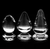 60mm mulheres grandes brinquedos sexuais de vidro transparente cristal anal plug vagina butt plugs7936724