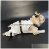 犬のアパレルデザイナードッグ服豪華なペットワンズアパレルレターパターンジャケットスリングジャンプスーツコスチュー