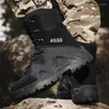 Fitness Shoes Men Hiking High Quality Fishing Athletic Climbing Trekking Boots Lace Up Army Hunting Sneakers Camping Jogging Outdoor