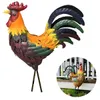 ガーデンメタルアイアンルースター像チキン彫刻ヤード装飾農場ガーデン芝生庭アートワーク装飾のための耐候性の置物240229
