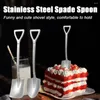 Vorken Retro Schop Plat Koffie Thee Ijs Metalen Lepel Cadeau Creatieve Bar Roestvrij Staal Dessert Servies Set Huishoudelijke artikelen Keuken