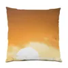 Kuddtäckning 45x45 Heminredning Forest Mountains Decoration Pillow Case Landscape Throw Cover Sunset Move Place Gift E1132