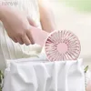 Elektriska fläktar Simple Portable Mini Fan Handheld USB laddningsbar Electric Fan Desktop Air Cooling Fan Outdoor Travel Home Hand Fans 240316