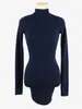 Casual Dresses Womengaga Korea 2024 Autumn/Winter Style Slim Half High Neck Longeepes Hip Sexy Korean Women 8fcl