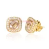 LuxuryEarrings – boucles d'oreilles plaquées or 18 carats, avec Morganite, cadeau pour femmes, boucles d'oreilles de mariage