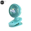 Electric Fans Mini Cartoon Clip Fan USB laddar Ultra-Quiet Large Wind High Quality Portable Desktop Cooling Ventilador 240316