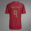 2024 Belgiens fotbollströjor Euro Trossard Doku de Bruyne Tielemans Football Shirt R Lukaku Mertens Witsel 24 25 Onana Men Kits Carrasco Equipment Sarabia Tops