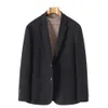 Mature Breasted Casual Suit Cardigan Light Business Quality Men's Outer Coat Knitted Single