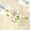 Dekorativa blommor konstgjorda blommor Cherry Spring Plum Peach Blossom Branch Fake 63cm Silkträd bröllopsarrangemang Heminredning