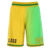 Homens Sportswear Personalize College Basketball Training Shorts Uniformes Malha Jovens Adultos Basquete Curto Impressão 17 Cores Amarelo 240306