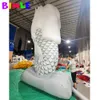 8mH (26ft) with blower Outdoor displayed giant led inflatable merlion Parade Advertising Lion Animal Cartoon Mascot For Sale