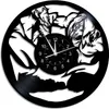 ZK20 horloge vinyle disque vinyle horloge d'art en bois 16 couleurs lumière Support personnalisation logo de jeu, personnages d'anime, étoiles, etc.047
