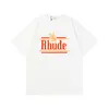 rhude mens t sharts for poloshirt shirt tess designerカジュアルTシャツファッションショートスリーブヨーロッパ