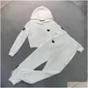 Kvinnors träningsdräkter mode Kvinnor Tracksuits PD Designer Hoodie byxor Tvådelar broderade huvtröja Pants Passar Womens Sports Dhtlt