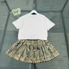 Robe de princesse populaire Doll Bear Pattern filles survêtements vêtements de bébé Taille 110-160 CM joli t-shirt rose pour enfants et jupe courte 24 mars