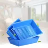 Cat Toilet Bedpan Plastic Cat Litter Box with Tray 3 Box Cat Rabbit Pee Toilet for Cats Cat Litter Box Pee Pad Tray Pet Trainer 240306