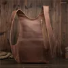 Mochila 2108 Hombre Mujer Cuero genuino Hombro Antirrobo Cremallera trasera Ipad Teléfono Bolsillo Bolsa Viaje de negocios Mochila Regalos