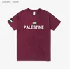 THERTS للرجال الفلسطيني الفلسطيني العلم T Shirt Fashion Jersey Nation Team 100 ٪ THERT TE-THERT TEES Country Sporting Gyms PS PSE TOP Q240316