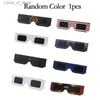Occhiali da sole 1 pezzo di occhiali da osservazione per eclissi lunare colorati casuali occhiali da sole da esterno occhiali da sole resistenti ai raggi UV H240316