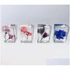 Science Discovery Pressed Flower Paperweight Disery Real Flowers Specimen Collection Samples In Resin Paper Weights Cube For Kids Dhwav
