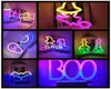 Halloween-decoratie LED-neonbordlicht Indoor Nachttafellamp met batterij of USB-aangedreven voor Party Home Room9445429