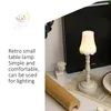 Lâmpadas de mesa Mini Lâmpada Retro Europeia Proteção para Olhos Led Luzes Noturnas 120-140lm Decoração de Mesa de Natal para Casa de Cabeceira