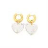 Dangle Chandelier Fashion Love Heart Crystal Pendant Earrings for Women Sweet Girls Daily Jewelry Pendant Not-Fade Hoops Gift 24316