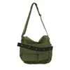 Bag Canvas Tooling Package Cotton Solid Shoulder Bags Unisex Fashion Messenger College Style