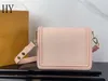 Borsa a tracolla Dauphine di lusso di design in pelle di vitello M23558 M23635 Borsa a tracolla a tracolla in pelle Taurillon rosa 7A Migliore qualità