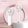 المعجبين الكهربائيين باليد مع LED LED Mini Fan التبريد المحمول هواء USB قابلة للتعديل ثلاث سرعات قابلة للتعديل للسفر FS170 240316