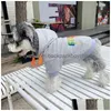 Dog Apparel Designer Dog Apparel Brand Clothes Soft Warm Hoodie For Small Dogs Cold Weather Jackets Fashion Fleece Coat Winter Lightni Dh1Jf
