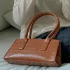 Borse da sera Borsa con clip dal design semplice Modello a coccodrillo di alta qualità Borsa versatile Borsa a tracolla singola sotto le ascelle