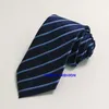 Papillon 2024 Uomo Gravatas 7 cm Cravatta sottile Corbatas Matrimonio Tessuto jacquared Cerimonia Business Stripe Dot Cravatta floreale