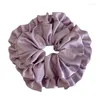 Hair Clips Oversized Satins Scrunchies Accessory Ties No Damage Elastic Holder Band For Women Girls