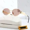 Hoge kwaliteit ovale Celinly Sunglassesly Ce-zonnebril Designer Celiene-zonnebril voor dames Toerisme Straatfoto Metalen frame zonnebril Man Celibe-zonnebril 338