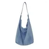 Sacs à bandoulière Fashion Bucket Tote Bag Denim Sac à main Messenger Grande capacité Casual Shopping