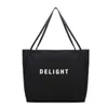 Decygirl's Summer Single Shoulder Large Capacity Letter Canvas Bag 240315