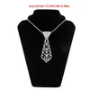 Bow Ties Women Sexig Glitter för strasshäckar med justerbar långkedja Hollow ClaVicle Shiny smycken Diamond Necklace Drop