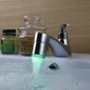 Skowll LED Water Tap Stream Light Light Light Bathroom Faucet Nozzle Head Color Color Color Thang Thement Sensor Sensor Light Brass HG-1001 240311