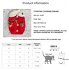 Dog Apparel Cute Woven Pet Sweater Christmas Diagonal Straddle Bag Puppy Cat Bixiong Blue White Autumn And Winter Warmth Teddy Pomeranian