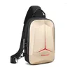 Bag Crossten Multifunctional EVA Anti-theft Lock Shoulder USB Charging Crossbody Travel Sling Pack Messenger Chest