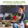 Decoratieve bloemen Simulatie Bloempaal Verpakkingsmateriaal Kunstmatig met bladeren Stengels Roos Bloemen