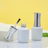 15ml Nail Polish Bottle White Round Nail Gel Bottle Large Capacity Split Empty Bottle