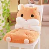 Oreiller en forme de Hamster, siège en peluche, noyau en coton PP, chauffe-mains, Tatami, décoration de la maison, canapé de bureau, 45x90cm