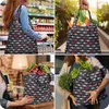 Bolsas de compras Comestibles Reutilizable Plegable Paquete de 30 Tote 50LBS Patrón Ripstop extra grande Almacenamiento lavable a máquina