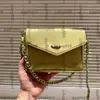 Women Vinatge Classic Mini Flap Silk Fabrics Envelope Rame Bags Candy Kolor Srebrny metalowy uchwyt łańcucha Matelasse Crossbody torebki na ramię Girls 18cm