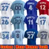 Custom 27 Vladimir Guerrero Jr. 11 Bo Bichette Baseball Jersey Alejandro Kirk Alek Manoah Matt Chapman George Springer Drury Hernandez Cavan Biggio Hyun Jin Ryu