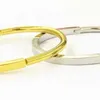Original brand Low price jewelry engraved 18K gold titanium steel womens TFF classic horseshoe buckle bracelet
