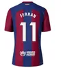 Abin 2023 2024 PEDRI BarcelonaS Soccer Jersey BarcaS GAVI LEWANDOWSKI FC FERRAN Camiseta De Football Shirt AUBA JOAO CANCELO ANSU FATI Football JOAO FELIX Men Kids