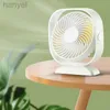 Elektriska fläktar Mini Air Cooling Fan Desk Portable USB Powered Table Fans Strong Vind för Office Hushåll 5W Högkvalitativ 360 Rotertable FS29 240316